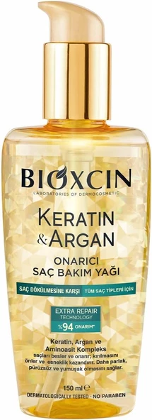 Bioxcin Keratin & Argan Onarıcı Saç Bakım Yağı 150 Ml