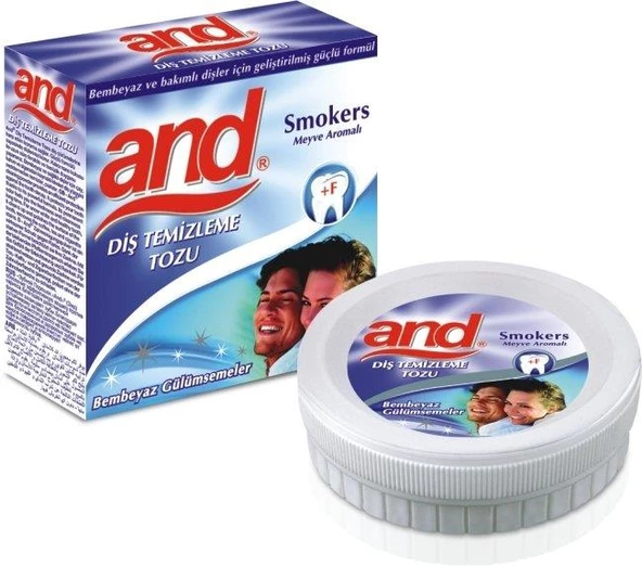 And Diş Temizleme Tozu 40 Gr // Smokers