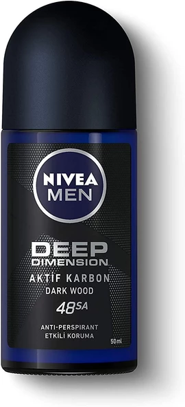 Nivea Roll-On 50 Ml Erkek - Deep Dimension Dark Wood