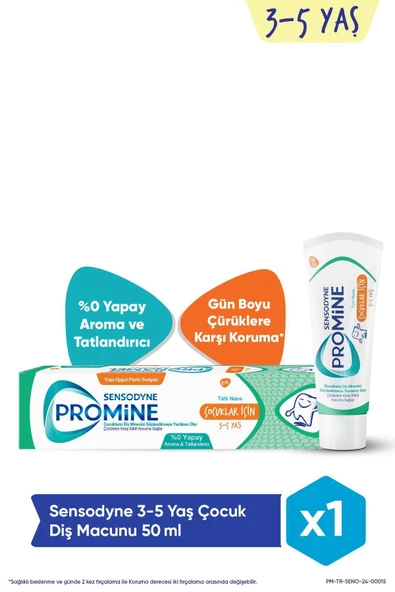 Sensodyne Promine Çocuklarİçin 3-5 Yaş Diş Macunu 50 ml