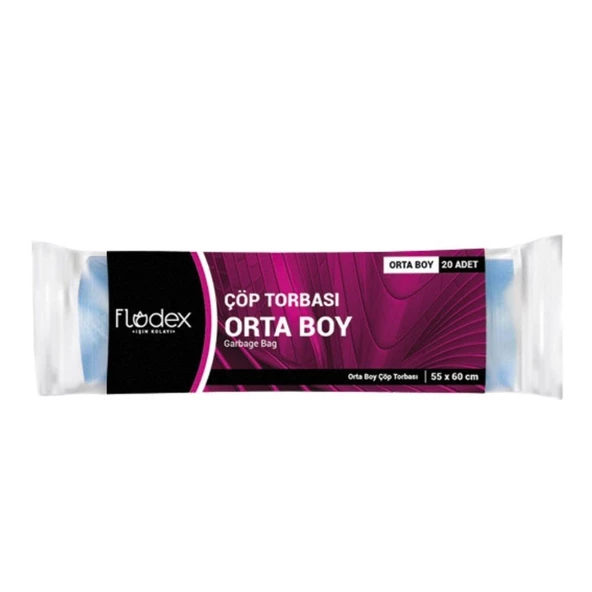 Flodex Çöp Torbası 55 x 60 cm Orta Boy 15 li