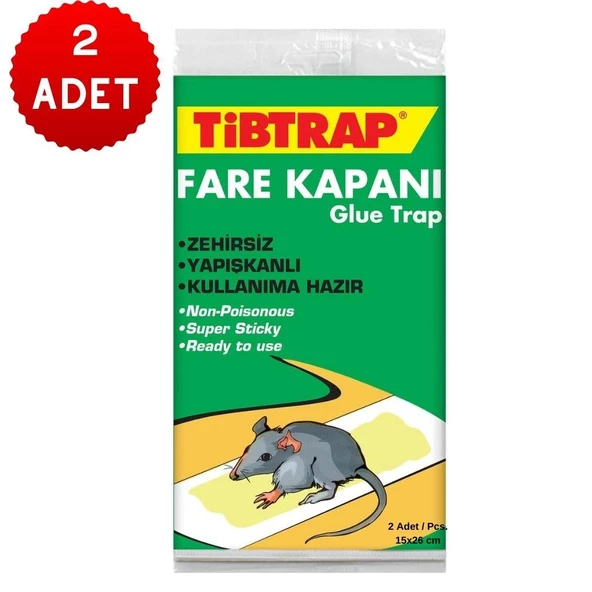 Tibtrap Fare Kapanı 15X26 Cm 2 Adet x 2 Paket