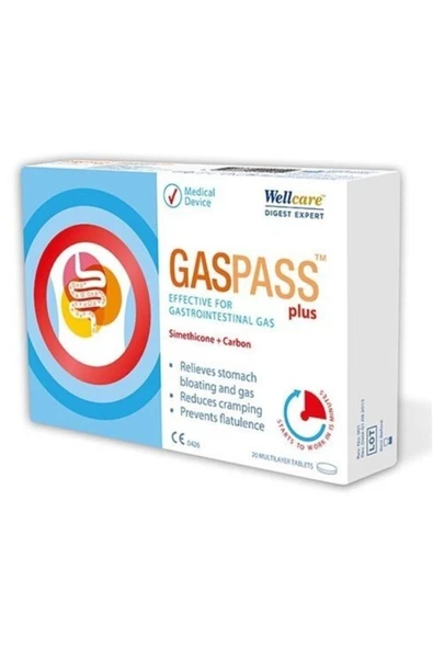 Wellcare GasPass Plus 20 Tablet