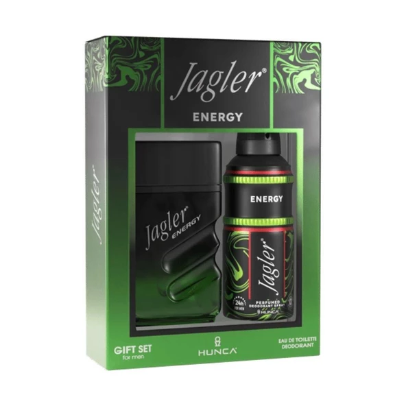 Jagler Energy 90 ml EDT + 150 ml Deodorant Erkek Gofre