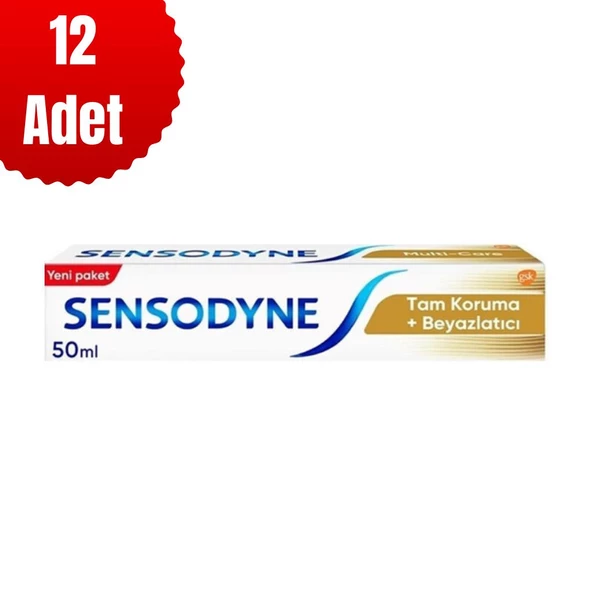 SENSODYNE 50 ml TAM KORUMA VE BEYAZLATICI x 12 Adet