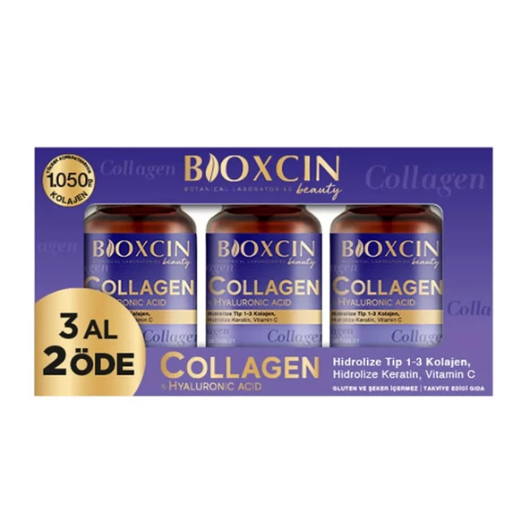 Bioxcin Collagen Hyaluronic Acid Hidrolize Tip 1-3 Kolajen 3 x 30 Tablet 3 Al 2 Öde