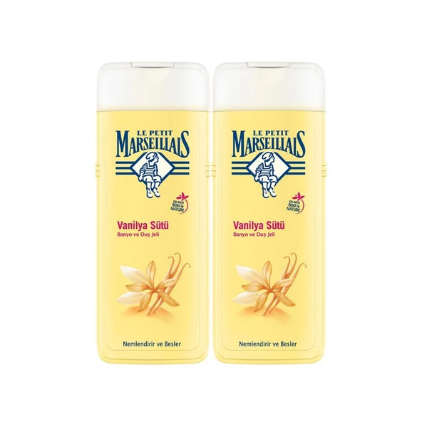 Le Petit Marseillais Organic Vanilla Milk Duş Jeli 400 Ml 2 Li Avantajlı Paket