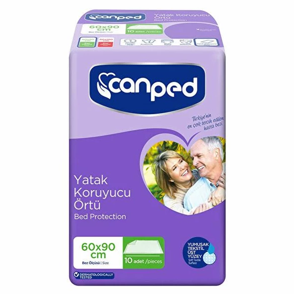 Canped Yatak Koruyucu Örtü 60 X 90 Cm 10 Lu