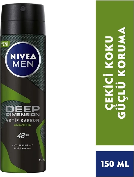 Nivea Deodorant Erkek - Deep Dimension Amazonia - 2