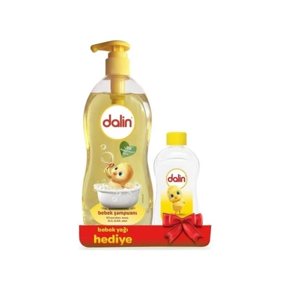 Dalin Bebek Şampuan 700 Ml + Nem Koruma Bebek Yağı 100 Ml Hediye