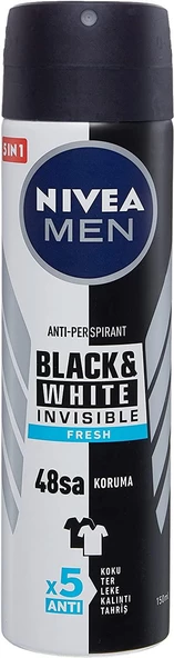 Nivea Deodorant Erkek - Black & White İnvisible Fresh