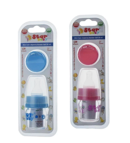 Star Mini Alıştırma Bardak Seti Cam 30 Ml -Br222