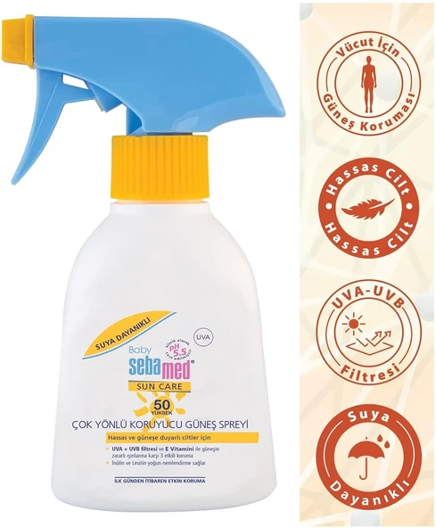 Sebamed Bebek Güneş Spreyi Spf 50+ 200 Ml Spf 50