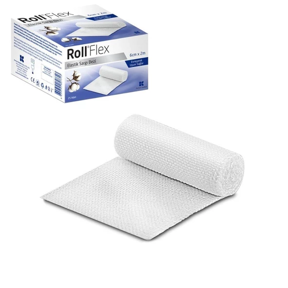 Roll Flex Elastik Sargı Bezi 6 Cm 2 M