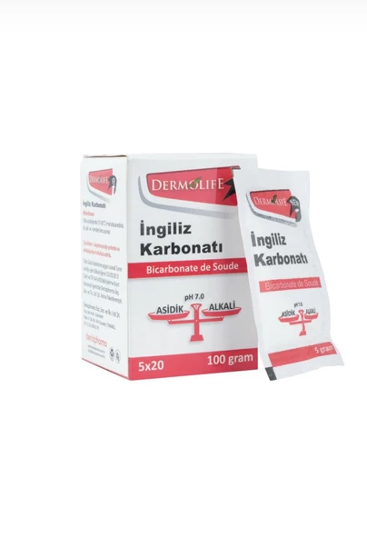 Dermolife İngiliz Karbonatı Tekli Ambalaj 5 g x 20 Adet 100 g