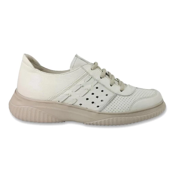 MAMMAMİA D24YA-3580 HAFİF TABAN KADIN DERİ SPOR AYAKKABI - Resim 6