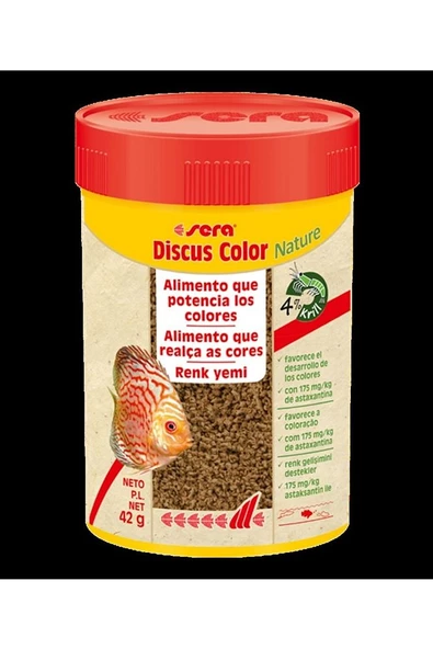 Discus Color Nature 100 Ml 42 G Kutu Balık Yemi