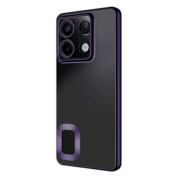 Gpack Xiaomi Redmi Note 13 4G Kılıf Logo Gösteren Kamera Korumalı Silikon - 8