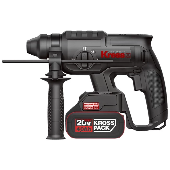 Kress Kuc60.2 20Volt 4.0Ah. 2.0J Li-İon Çift Akülü Kömürsüz Profesyonel Sds-Plus Pnömatik Kırıcı/Delici - 2