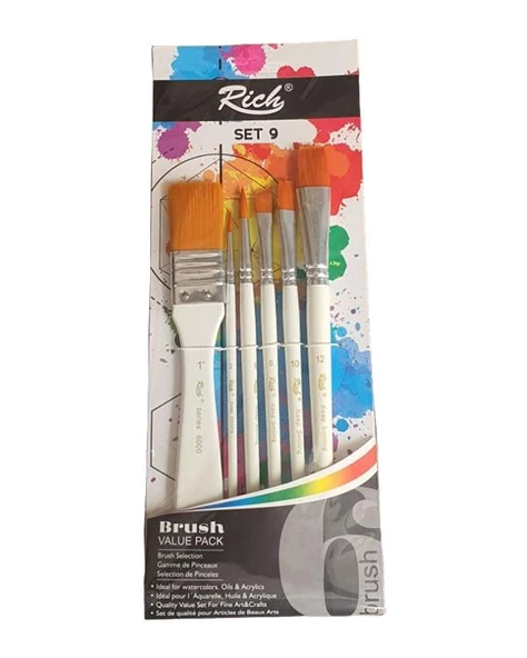 Rich Ekonomik Fırça Seti 6 lı Set9 06693