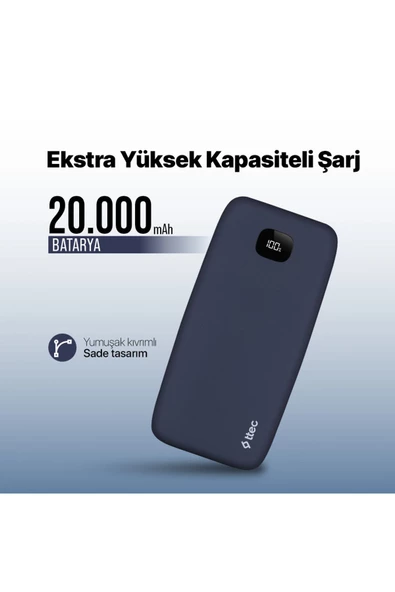 Ttec 2BB211L ChargeUp LCD 20.000 mAh Taşınabilir Hızlı Şarj Aleti / Powerbank - 2