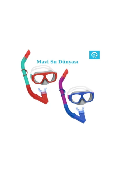 Çocuk Şnorkel Set Explora 7+ - Mavi Su Dünyası - 7