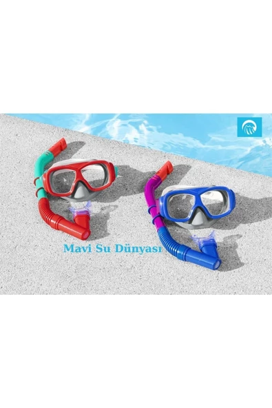 Çocuk Şnorkel Set Explora 7+ - Mavi Su Dünyası - 5