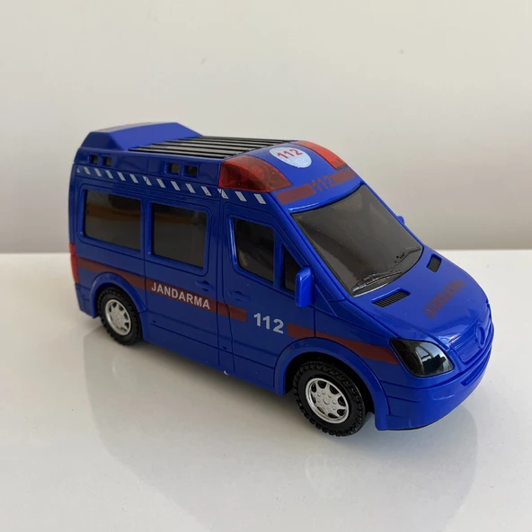 Sesli ve Işıklı Jandarma Arabası - Mavi Su Dünyası - Resim 3