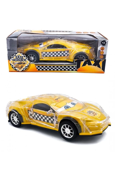 Işıklı Müzikli Hareketli Sarı Taksi