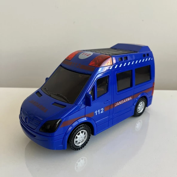 Sesli ve Işıklı Jandarma Arabası - Mavi Su Dünyası - Resim 2