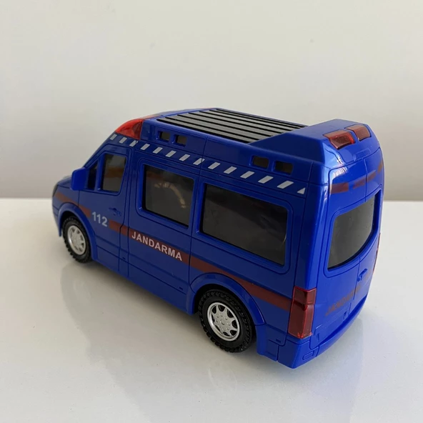 Sesli ve Işıklı Jandarma Arabası - Mavi Su Dünyası - Resim 4