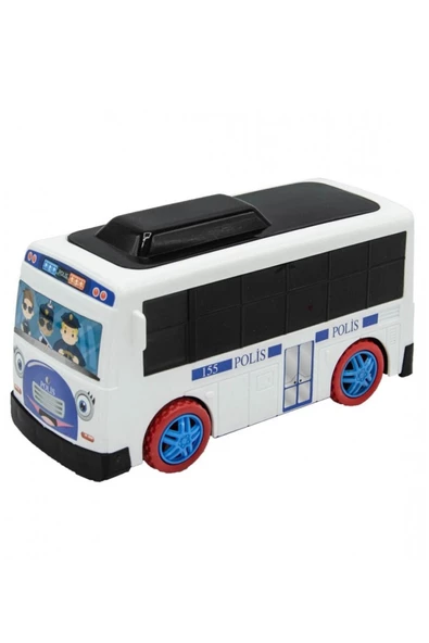 Sevimli Pilli Okul Otobüsü-360 Derece Dönüş Kapasiteli-Müzikli - Mavi Su Dünyası - 4