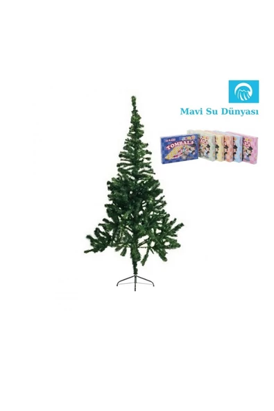 Yılbaşı Ağacı 120 Cm - Tombala Hediyeli - Mavi Su Dünyası ürün görseli 1