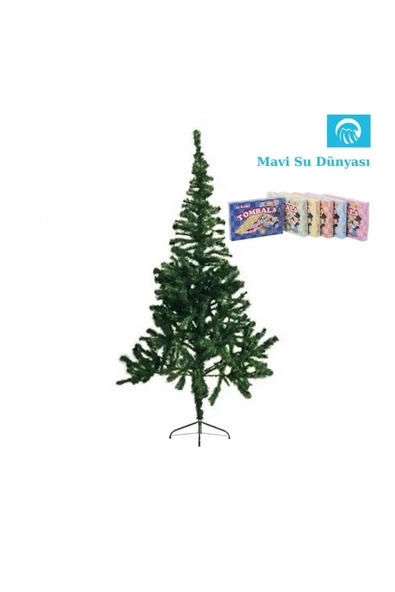 Yılbaşı Ağacı 180 Cm - Tombala Hediyeli - Mavi Su Dünyası ürün görseli