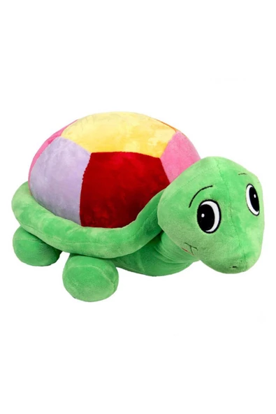 Peluş Renkli Kaplumbağa - 70 cm - Mavi Su Dünyası ürün görseli