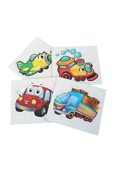 Puzzle Baby Taşıtlar 4 Büyük Parça - Mavi Su Dünyası - 2