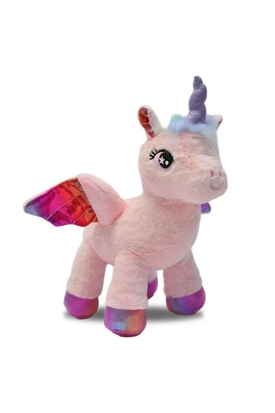 Peluş Kanatlı Unicorn - Mavi Su Dünyası