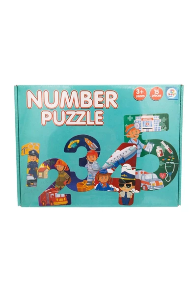 Puzzle Numaralı Meslekler 15 Parça - Mavi Su Dünyası