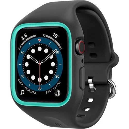 Spigen Caseology Apple Watch 41mm/40mm (Seri 9/8/7/6/SE/SE2/5/4) Kılıf Nano Pop Prune Charcoal - ACS02085