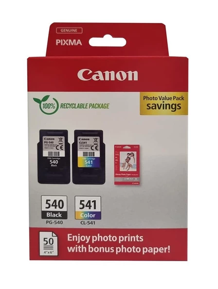 Canon PG-540 CL-541 Photo Value Multipack 2'li Mürekkep Kartuş ürün görseli 1