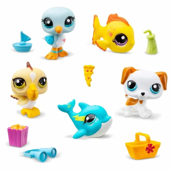 1005103 Littlest Pet Shop - Minişler 5'li Figür Seti S1 Çiftlik Temalı - 4