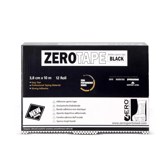 Zerotape Siyah 3,8cm x 10m SporcuTespit Bandı - 4