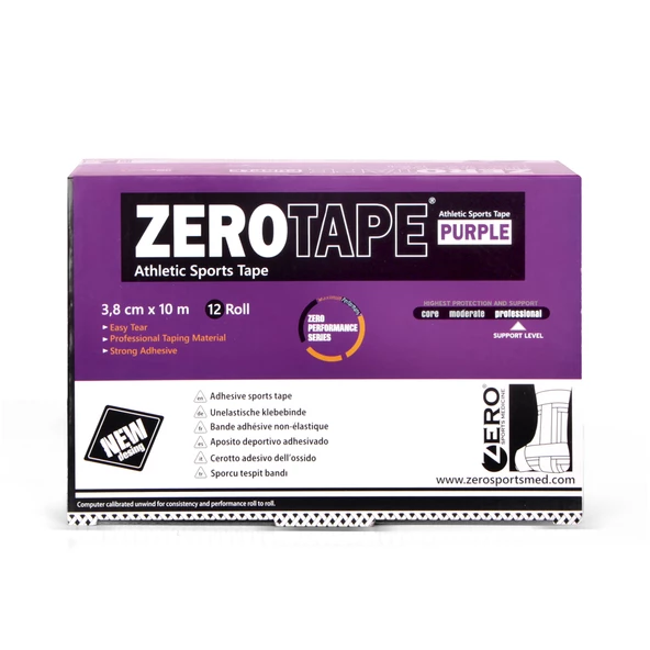 Zerotape Mor 3,8cm x 10m SporcuTespit Bandı - 4
