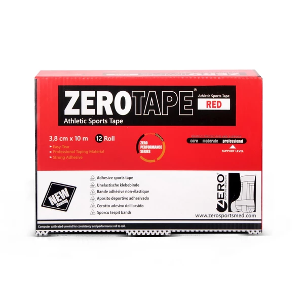 Zerotape  Kırmızı 3,8cm x 10m SporcuTespit Bandı - 4