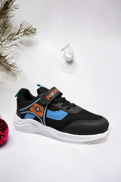 Memory Foam Tabanlı Desenli Cırt Cırtlı Çocuk Sneakers - 2