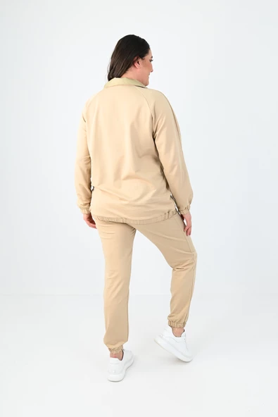 Kadın Büyük Beden Harmony Baskı Detaylı Eşofman Takımı 8079-24 - 12