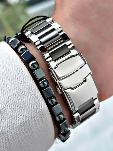 Ferrucci Function FCF.03372FM.03 Çelik Kordon Erkek Kol Saati - Resim 2