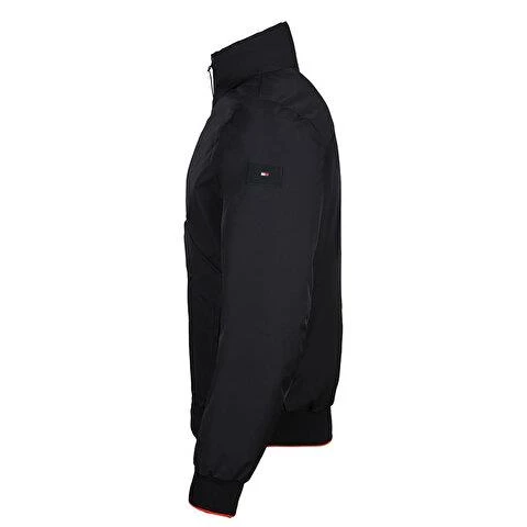 Tommy Hilfiger Flex Stretch Bomber Jacket Erkek Mont Siyah - Resim 3