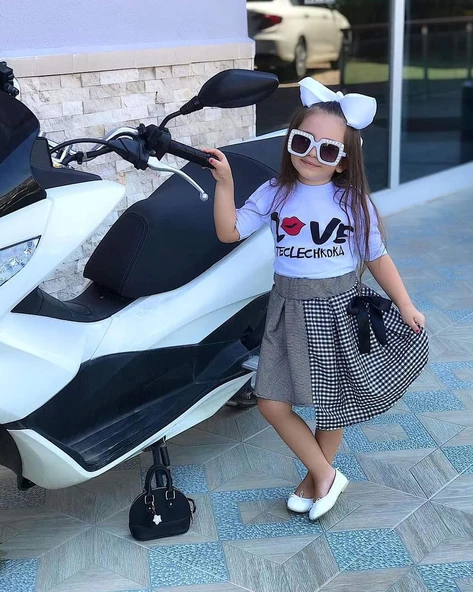 MODAVALS LOVE BASKILI YIRTMAÇ KOL DETAYLI PÖTÜKARE ETEKLİ KIZ ÇOCUK ETEKLİ ALT ÜST TAKIM - 2