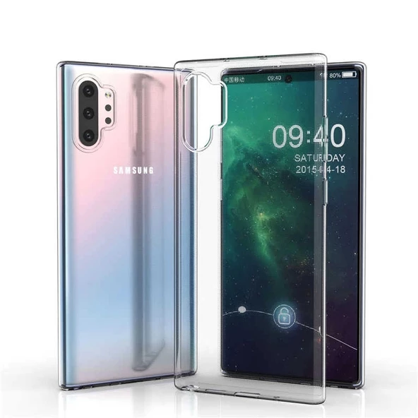 Samsung Uyumlu Note 10 Plus Kılıf Süper Silikon Kapak